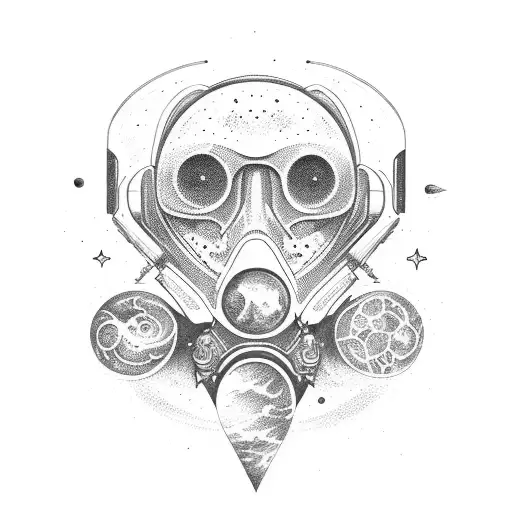 Astronault In Space With Satrs