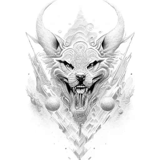 Ocean Wave With Lightnight