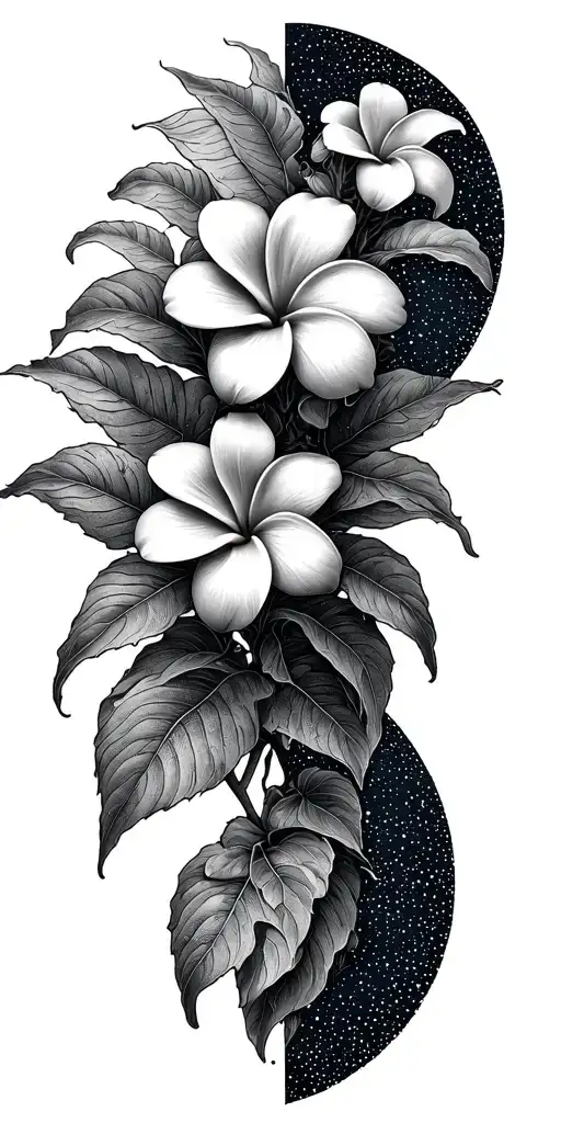 Cosmic Map Plumeria Outdoors Geometric