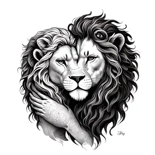 Aquarius Hugging The Leo