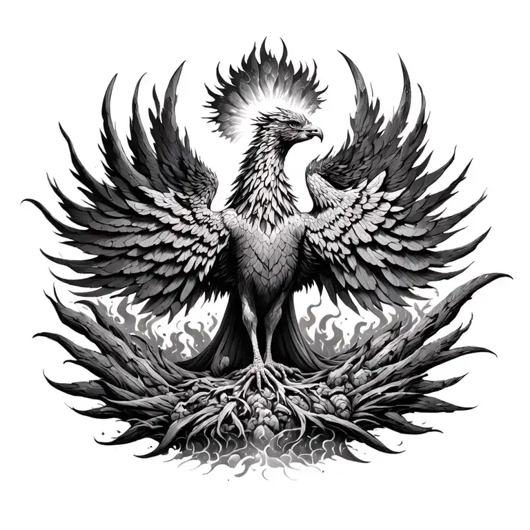 Phoenix Rising From The Ashes