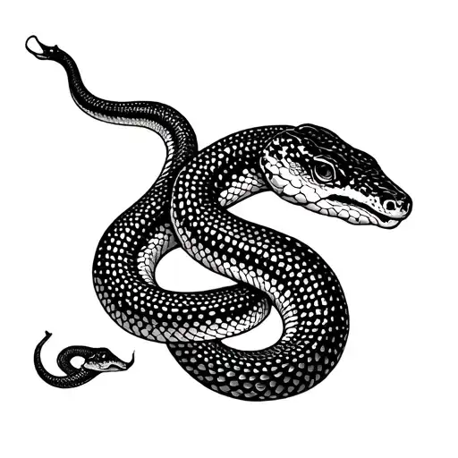 Snake That Envelops A Cancer Cancer Zodiac Sign
