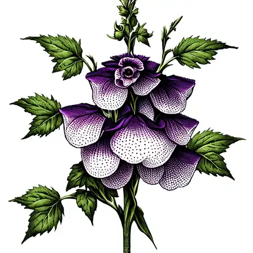 Fox Glove In The Center Neck Transforming