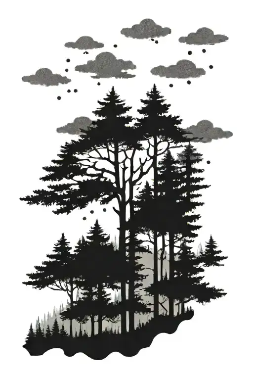Forest Pine Trees