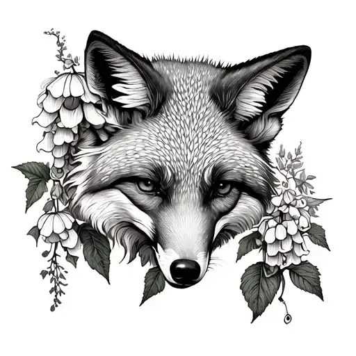 Fox Glove In The Center Neck Transforming