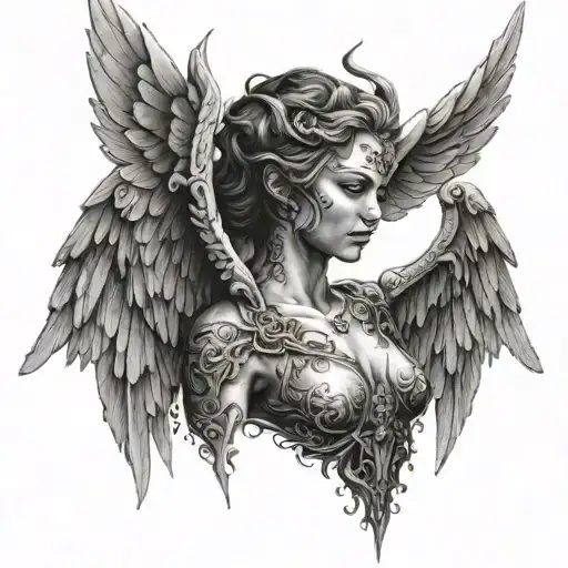 Angel With Demon Wings