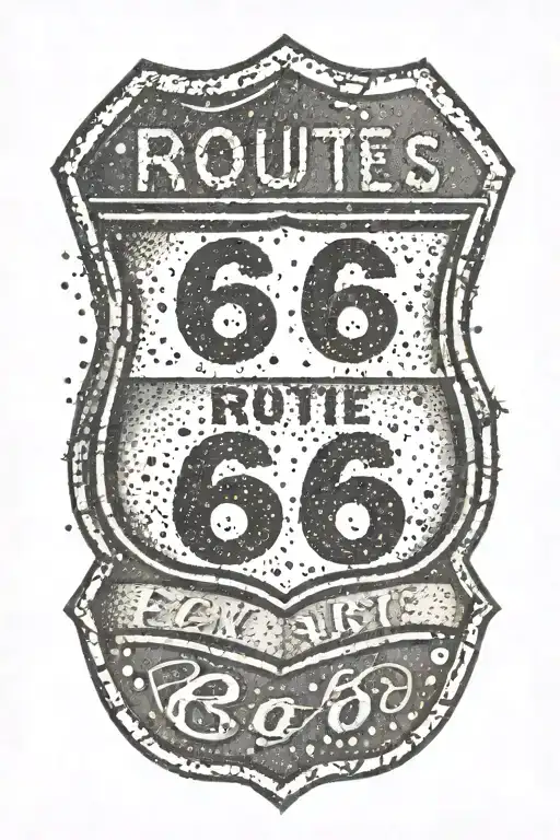 Route 66 Road Sign