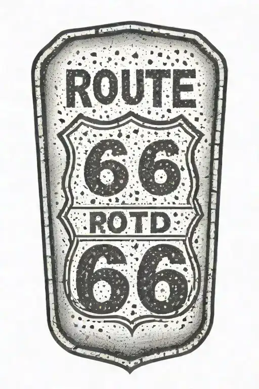 Route 66 Sign Road