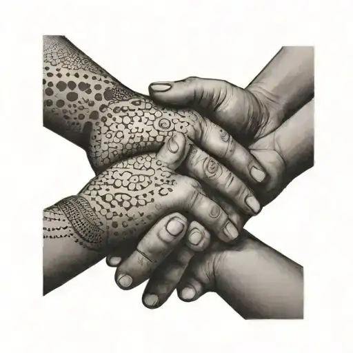 Mother And Daughter Holding Hands