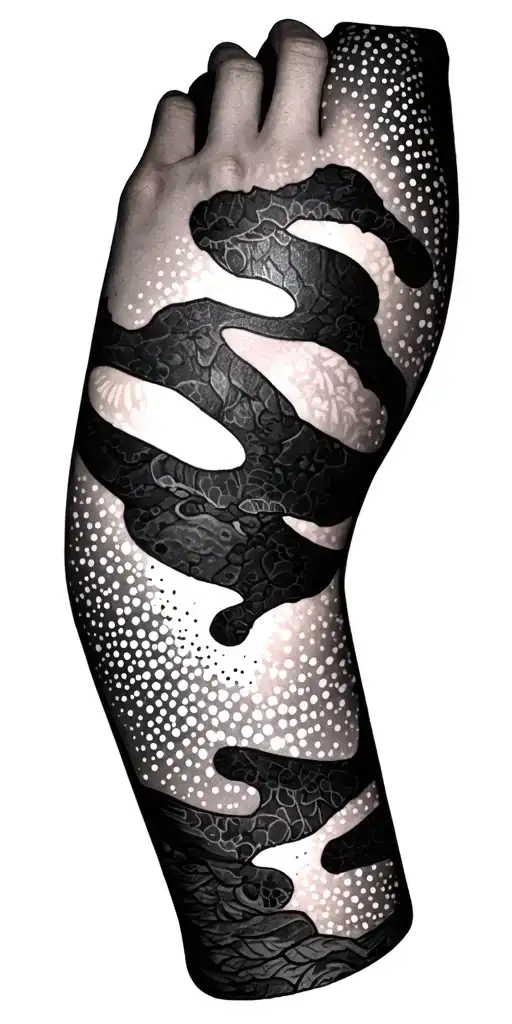 Camo Sleeve Tattoo Design