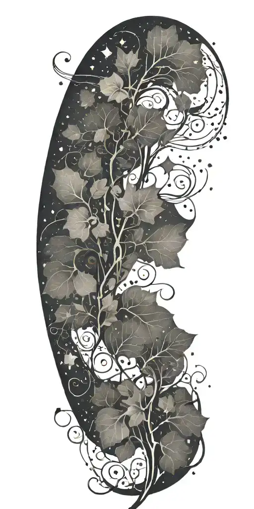 A Mystical Constellation Formed By Twisting Vines