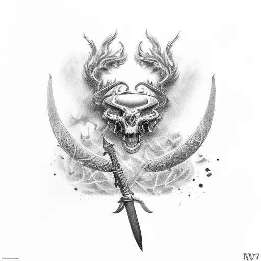 German Sword With Rosemary