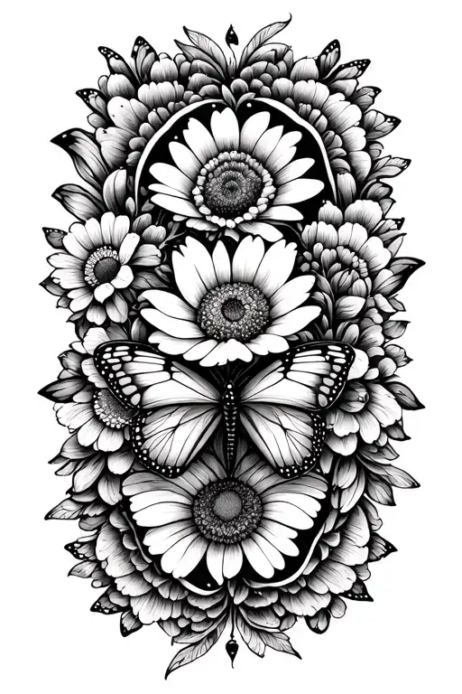 Flowers And Butterflies