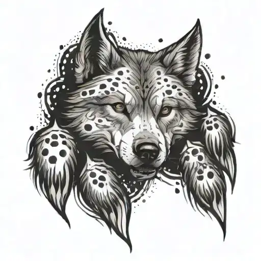 A Wolf Paw Claws Leaving A Scar Behind