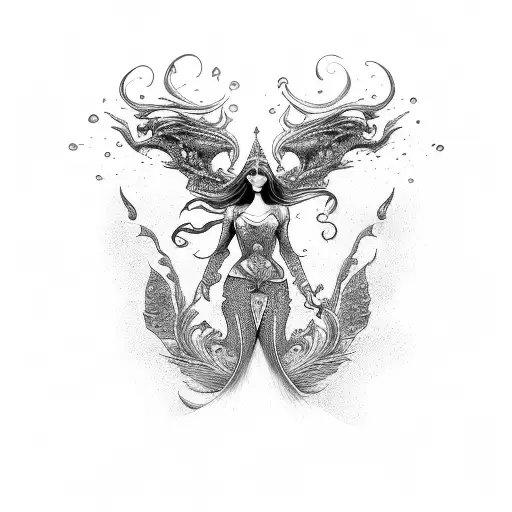 Mermaid Bosomy Evil Sexy