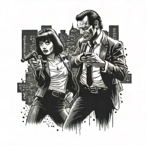 Pulp Fiction Dance Scene Tattoo Scatch