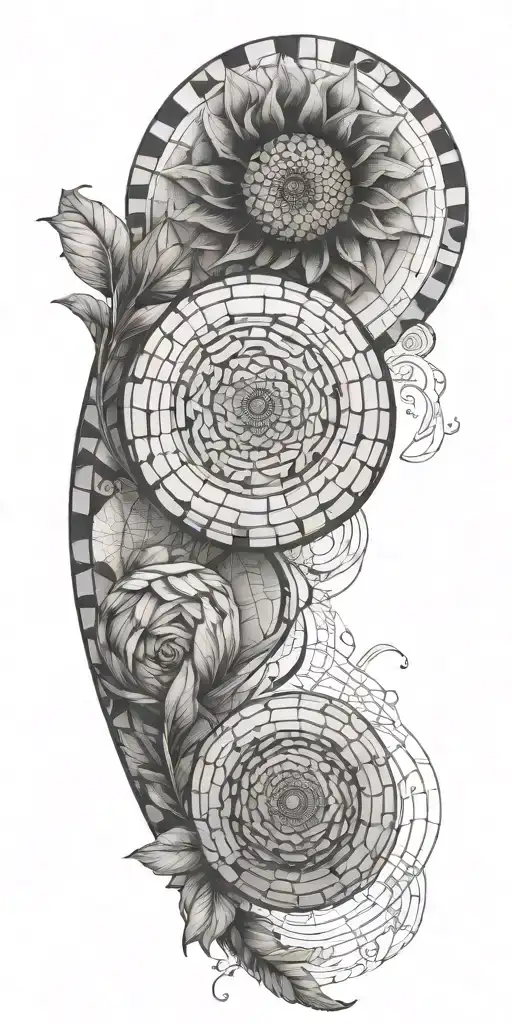 Create A Tattoo Inspired By The Fibonacci Sequence Using Dotwork Technique