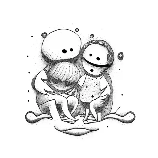 Mom And Dad Holding A Child Hand