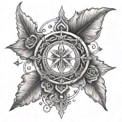 A Tattoo Design Combining The Client's Faith In God With Symbols Of Family And Friendship