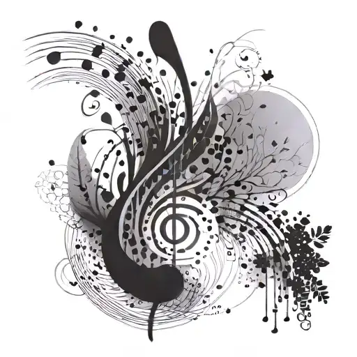 A Nature-inspired Abstract Design Incorporating Musical Elements