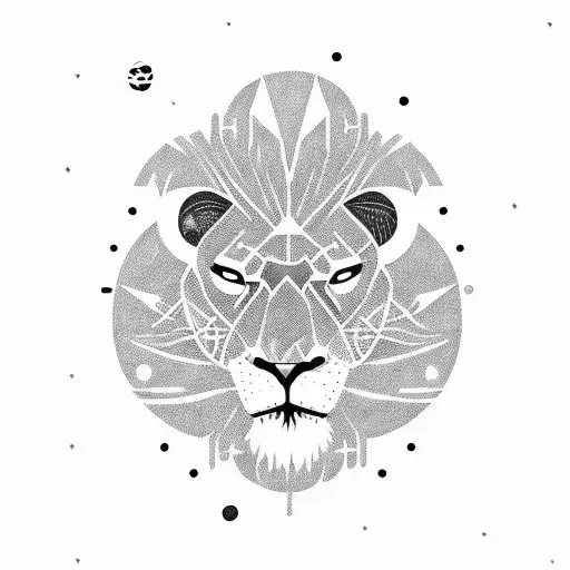 An Astronaut Exploring A Futuristic Lion-shaped Planet