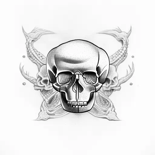 Minimal Burger Skull