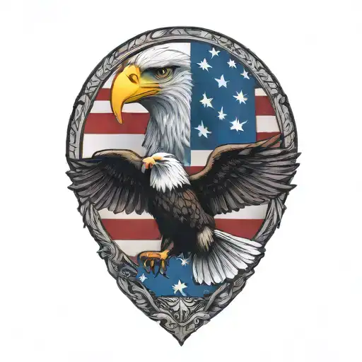 Flag And Eagle
