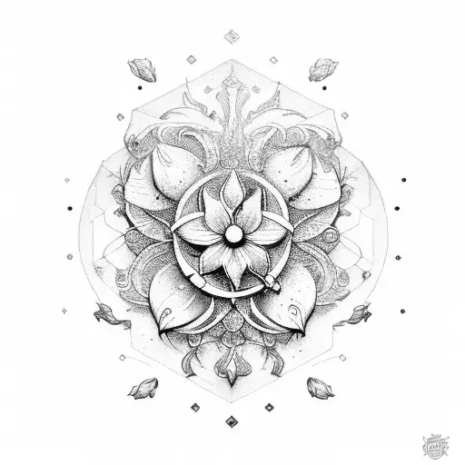 Three Flowers On Top Of Sagittarius Constelation