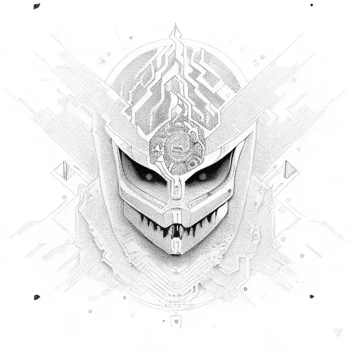 Female In Lightning Bolt Outline