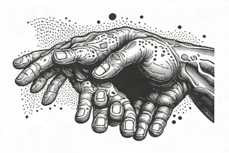 Creation Of Adam Hands Reaching