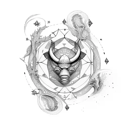 Zodiac Signs Around The North Star