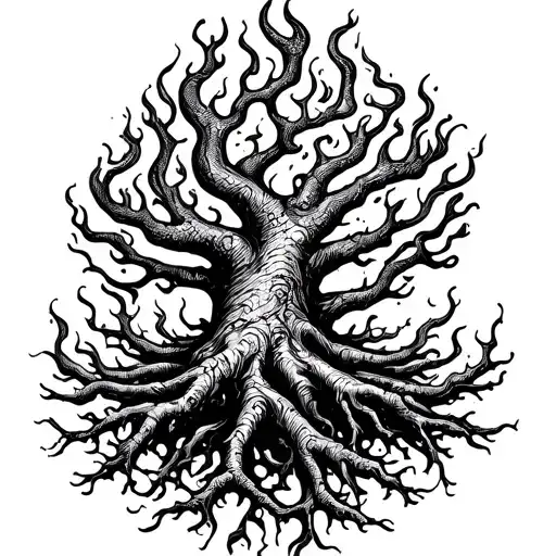 Filler Roots Forming Flames