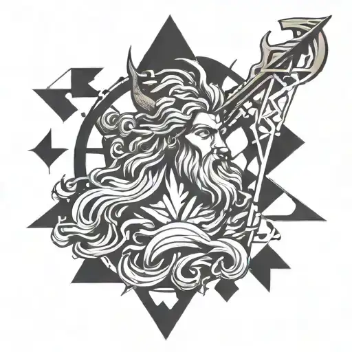 Poseidon With Geometrics