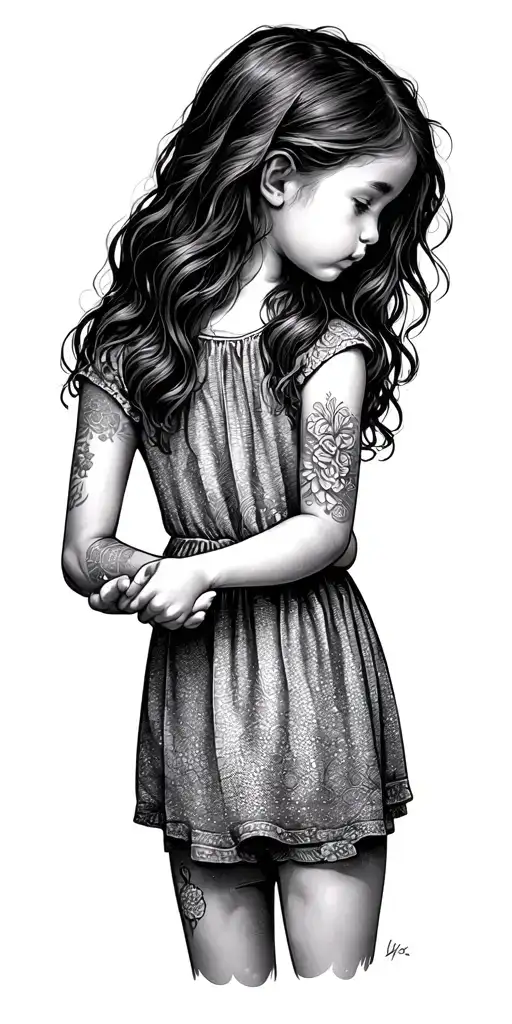 Daughter Holding Hands Picking