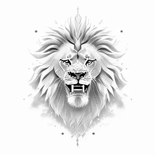 Lion With Scroll In Mouth