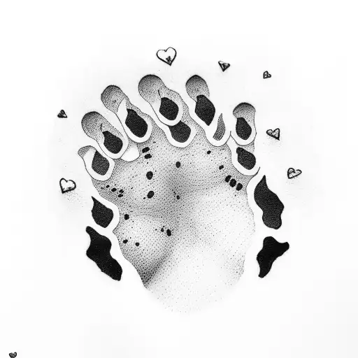 Dog's Paw With Love And Lots Of Respect