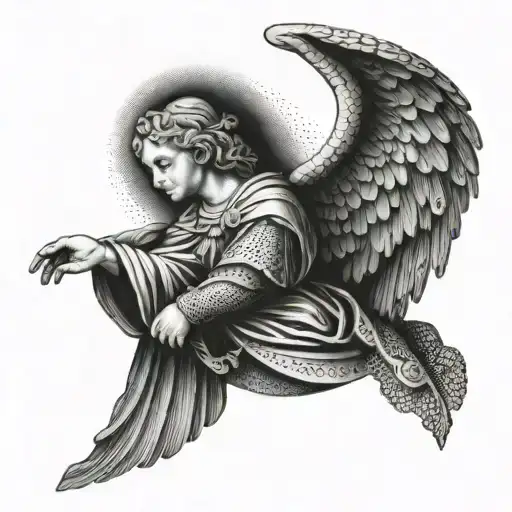 Polish Catholic Tattoo Michael The Archangel