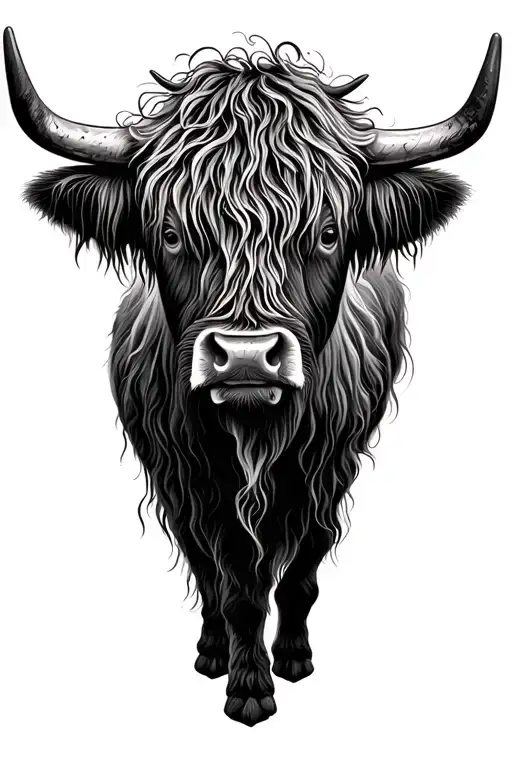 Highland Cow Face