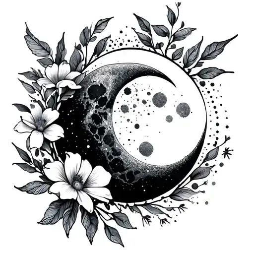 Flowers And The Moon