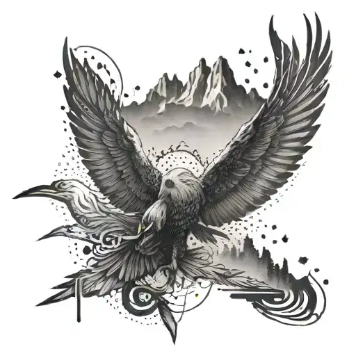 An Abstract Design Representing The Feeling Of Freedom And Adventure During An Outing