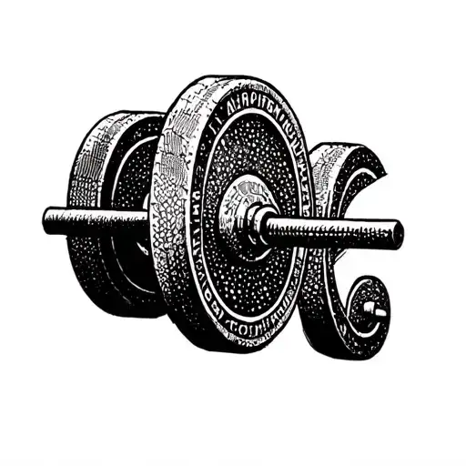 Weightlifting Barbell Surrounded