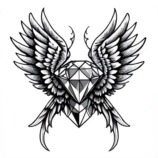 Diamond With Wings