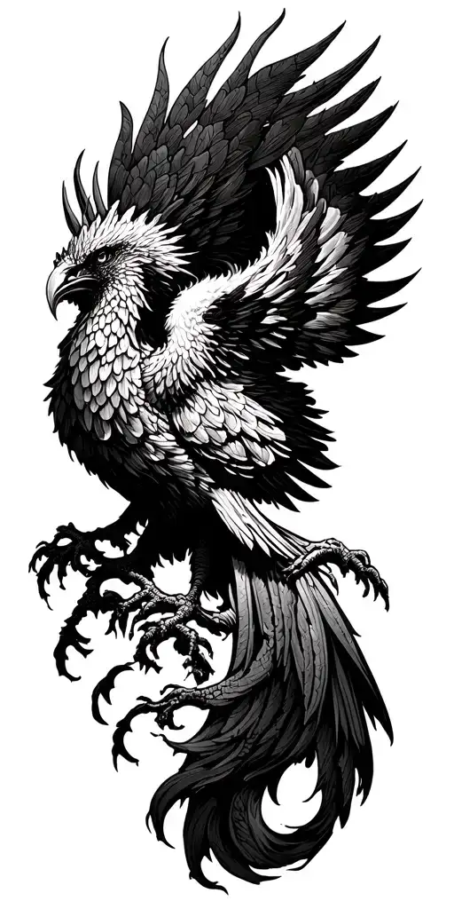 Crying Phenix Rising From The Ashes