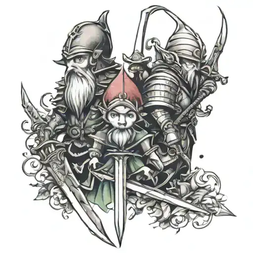 Elves Gnomes Knights And Swords