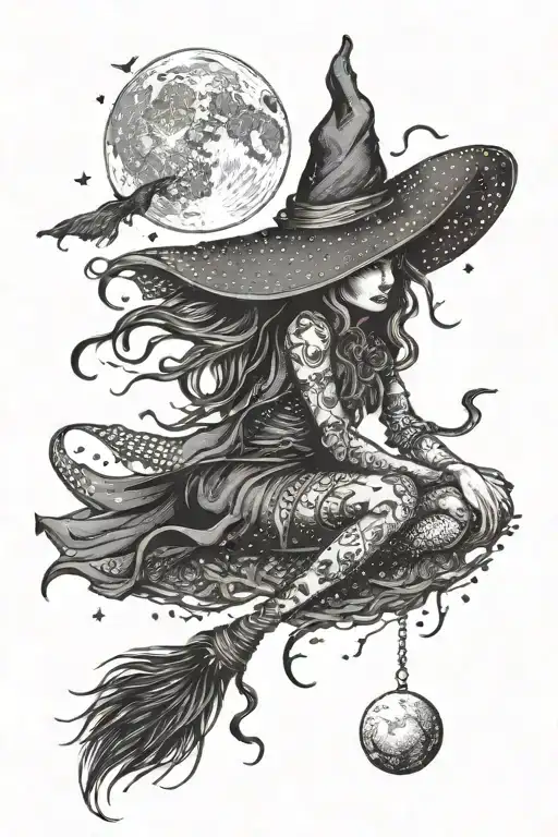 Witch And Moon