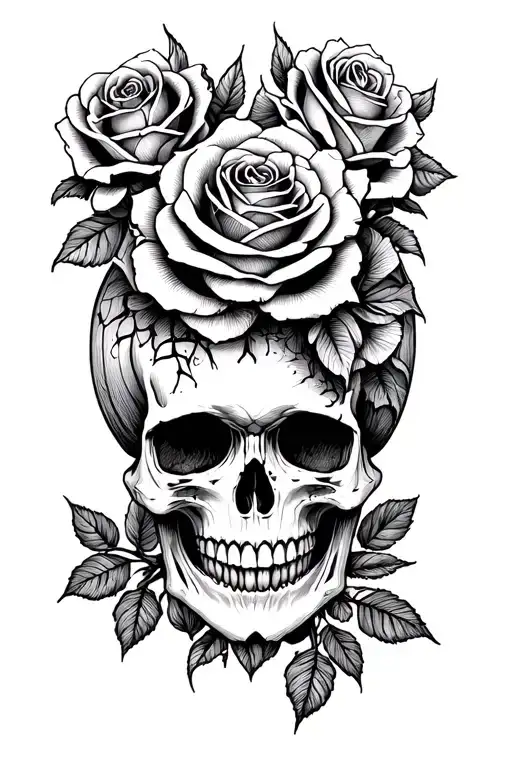 Skulls Roses Strength Family Spirituality