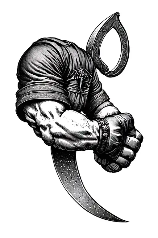 Arms That Are True Weapons Of A Fighter