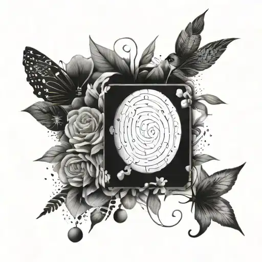 A Tattoo That Combines Elements Of Encryption Algorithms With The Client's Favorite Things
