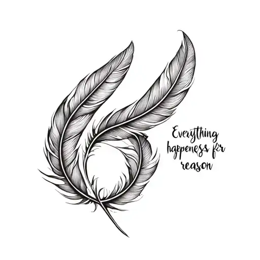Everything Happens For A Reason With Infinity Feather