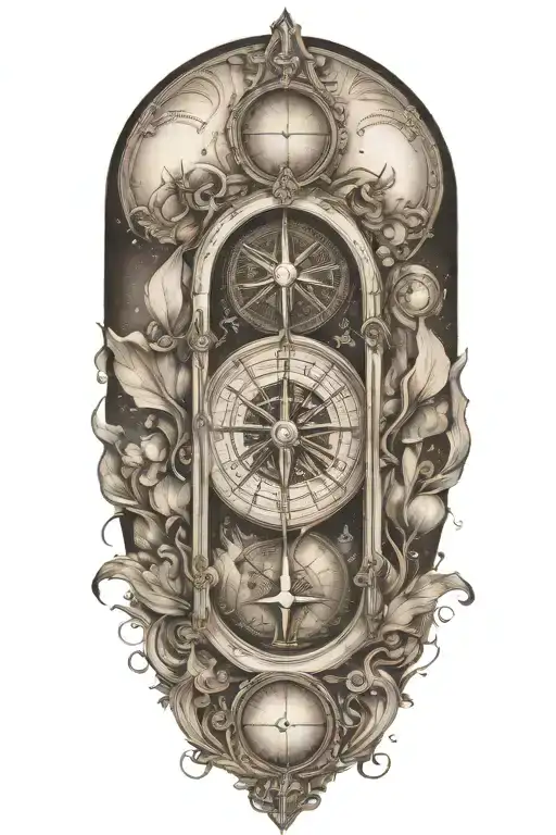 Compass And Hourglass